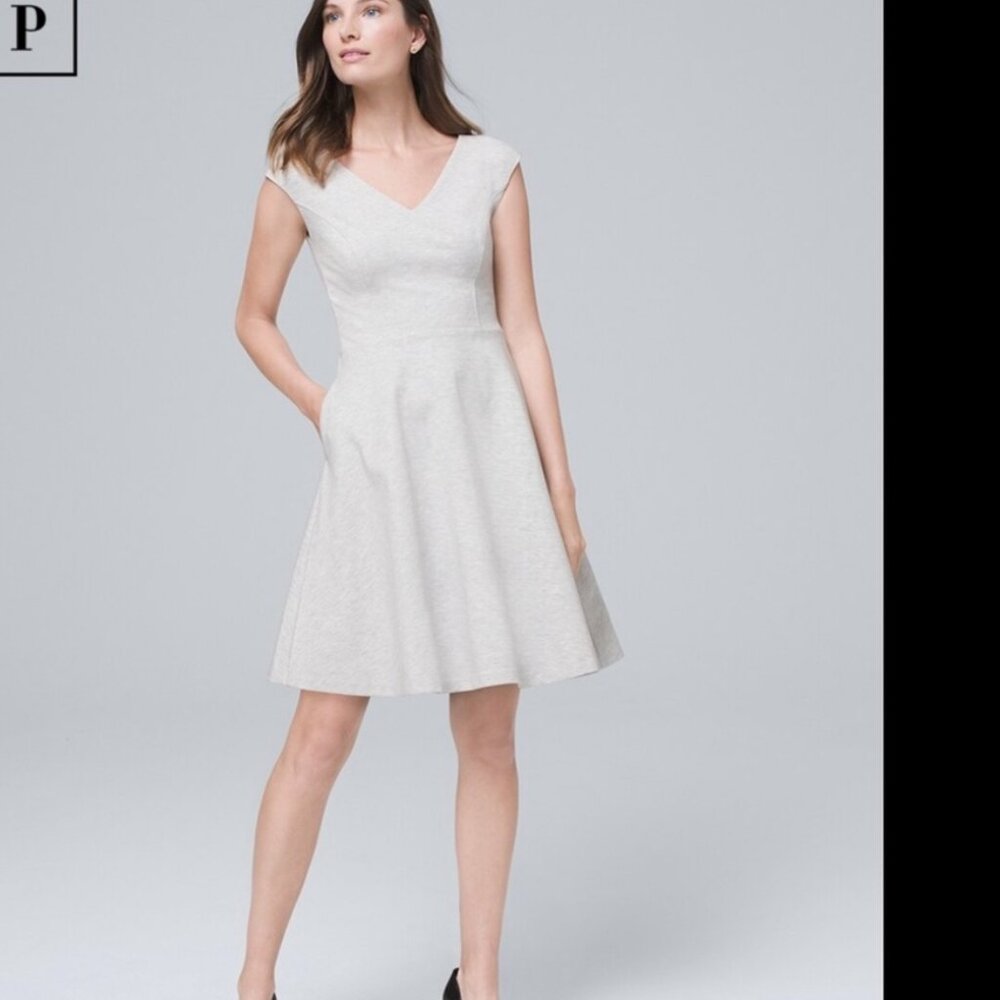 ponte knit fit and flare dress White House Black Market | Dresses | New White House Black Market Seamed Perfect 6 P _okendo:syndication_key:CL127639047